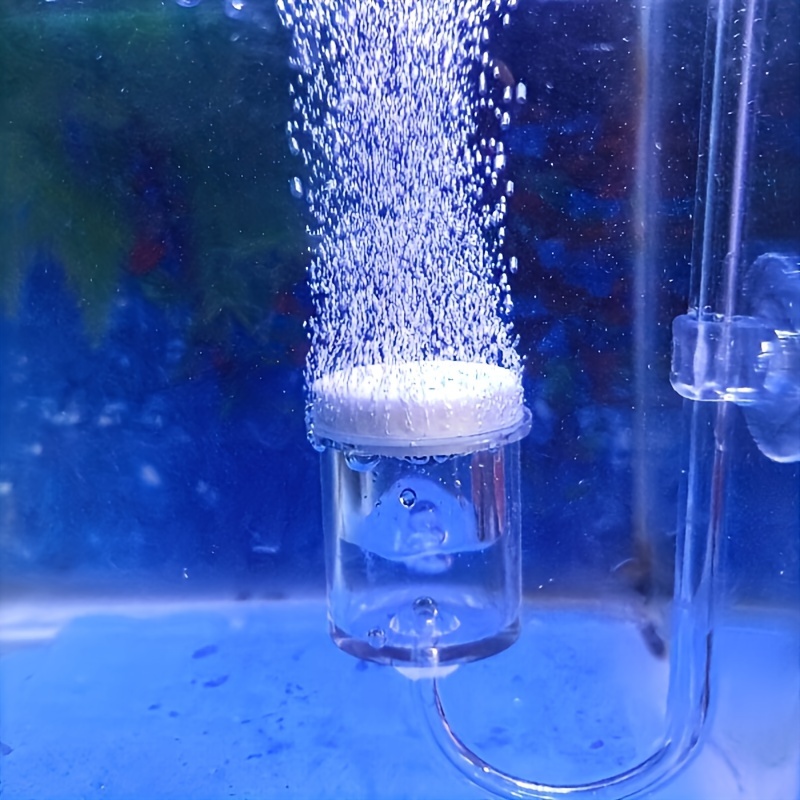 Aquarium Liquid Carbon - 水族館用のCO2噴霧器とディフューザー,バブルカウンター,吸盤で確認,植えられた水槽の付属品