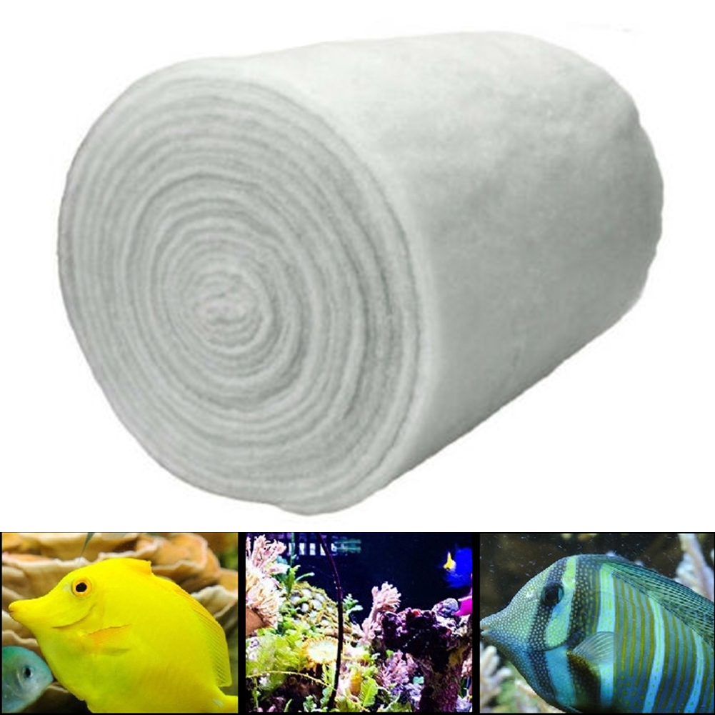 Aquarium Planted Tank Filter - 水族館フィルターマット,綿,生物学的フィルター,水槽,水生植物,120x30cm x 2cm