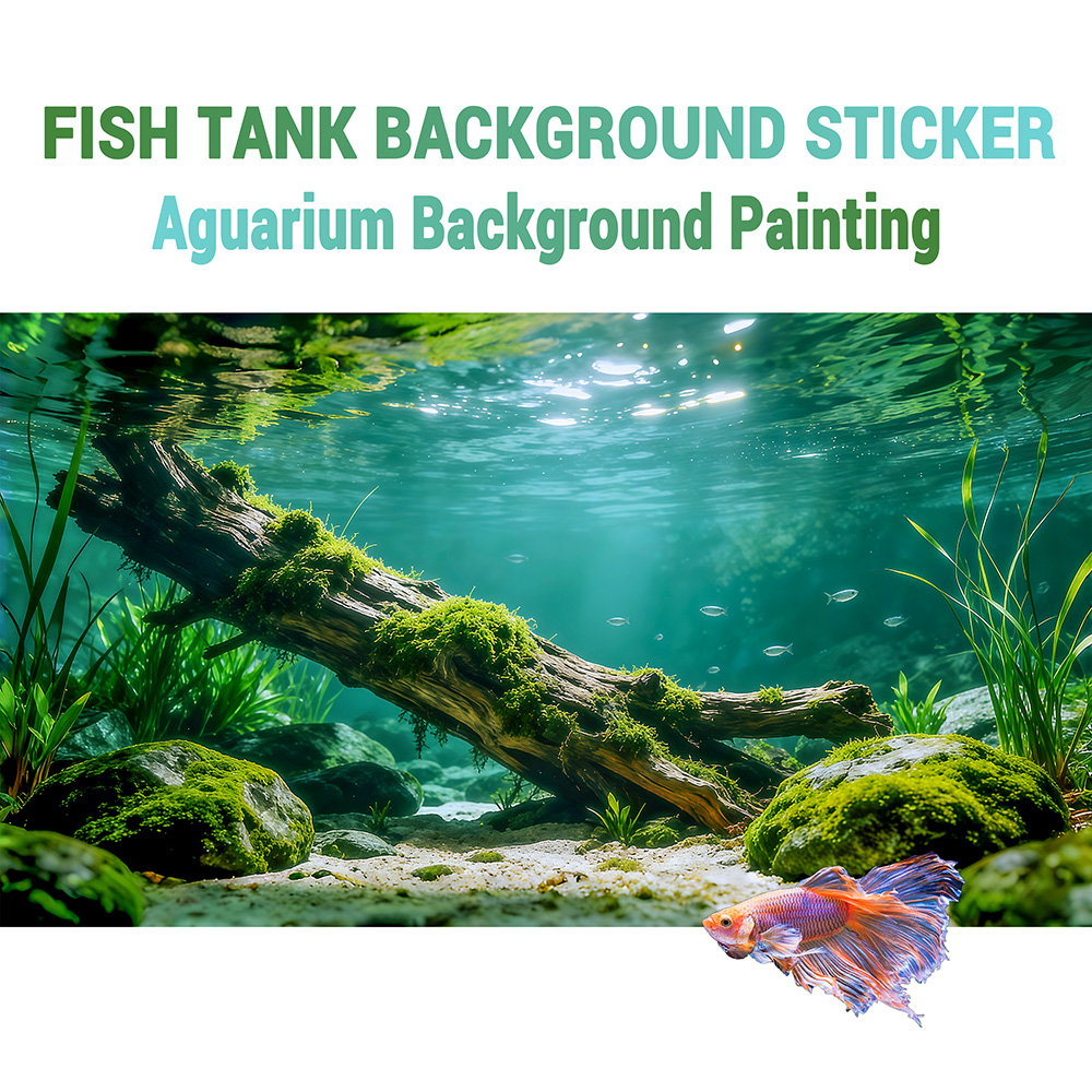 Aquarium Driftwood - 川の底にある枯れ木、水槽ステッカー、風景装飾、水槽造園装飾品
