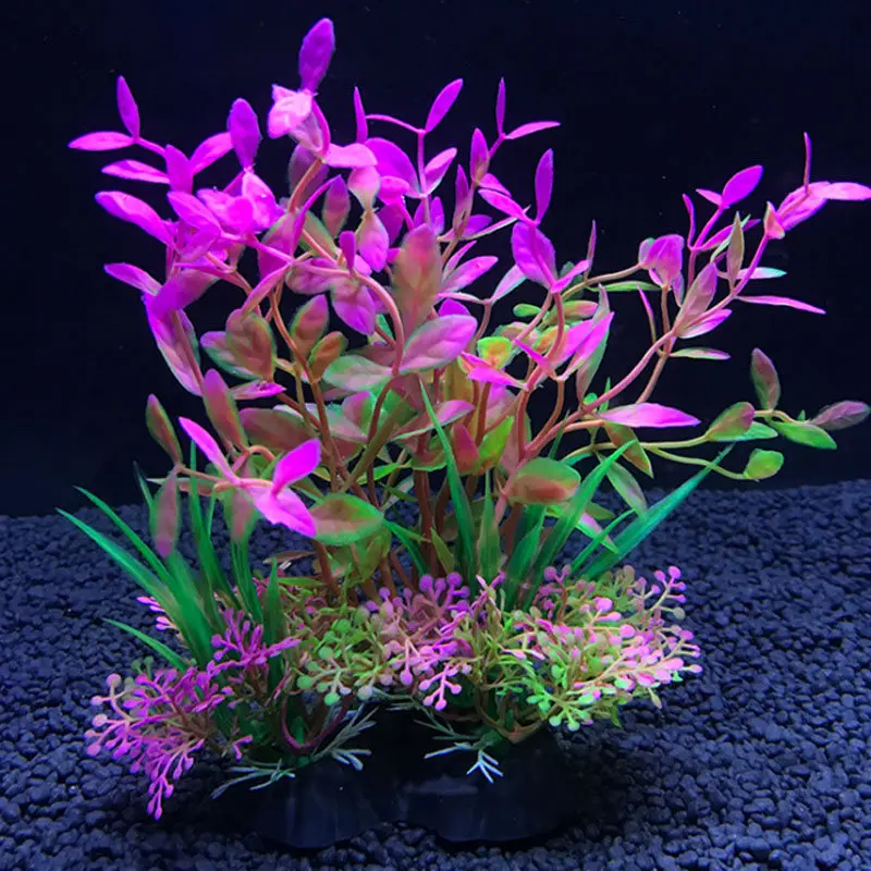 Live Plant Aquarium - 水族館人工装飾植物シミュレーション水雑草飾り水槽植物水雑草水族館草装飾 14 センチメートル