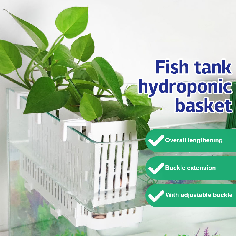 Aquarium Plant Holder - 【F】水槽用吊り下げプランター、水生植物ホルダー、耐熱性、水耕栽培用バスケット、水槽下部用、水生植物用バスケット