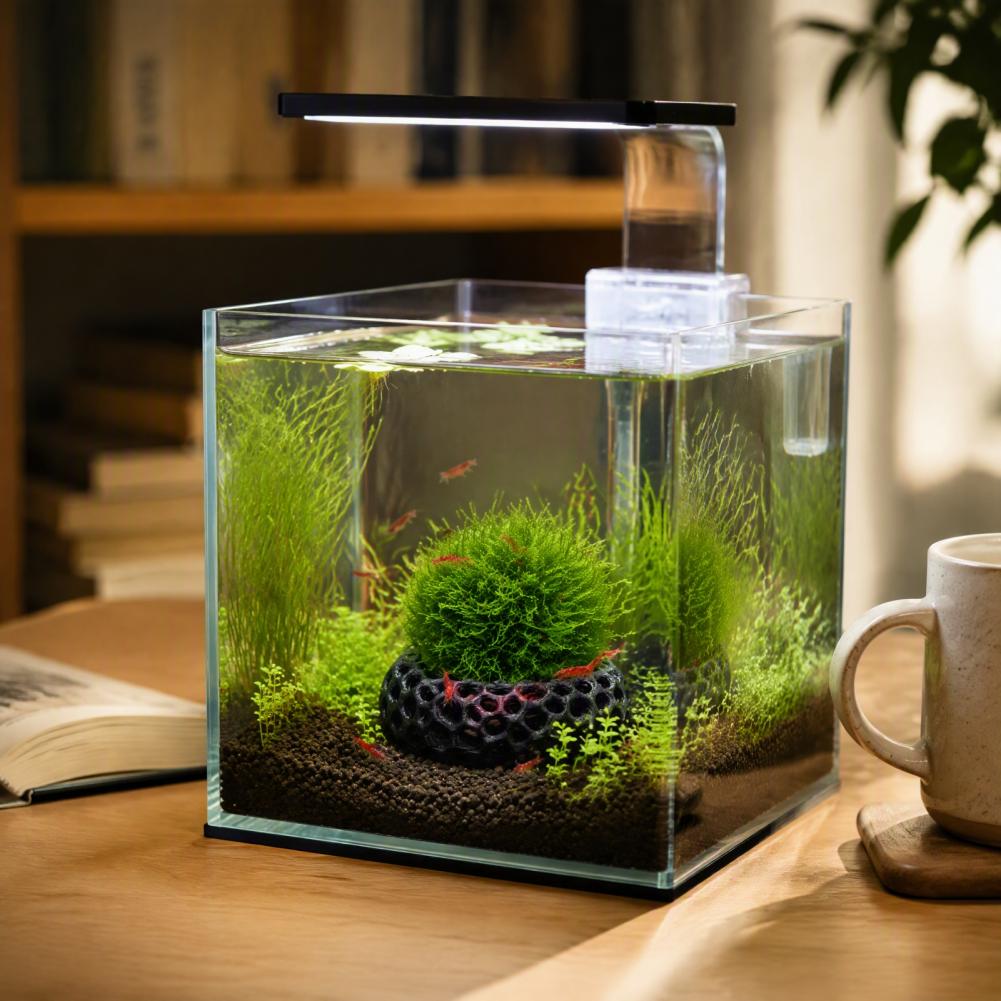 小型エビ用の生息環境セット（2個入り）。水槽用のエビ用洞窟。 - Aquarium Moss のレビューと価格