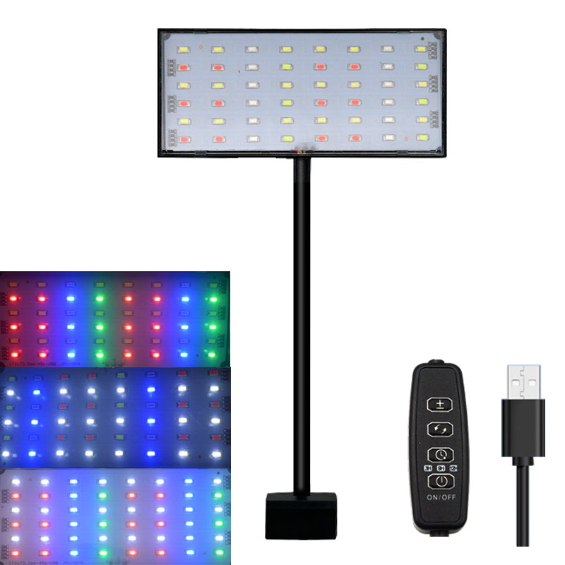 水槽用フルスペクトルLEDライト、サイクルタイマー付き、3色 - Aquarium Plant Light のレビューと価格