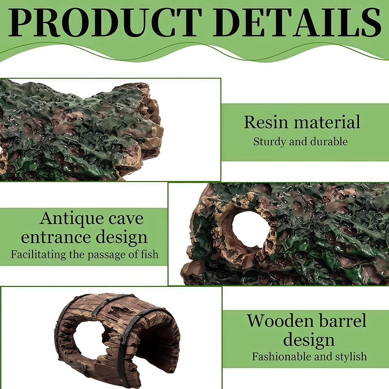 3個入り 水槽用 レジン製装飾品 穴窟型エビ隠れ家 水槽・テ - Aquarium Plant Substrate のレビューと価格