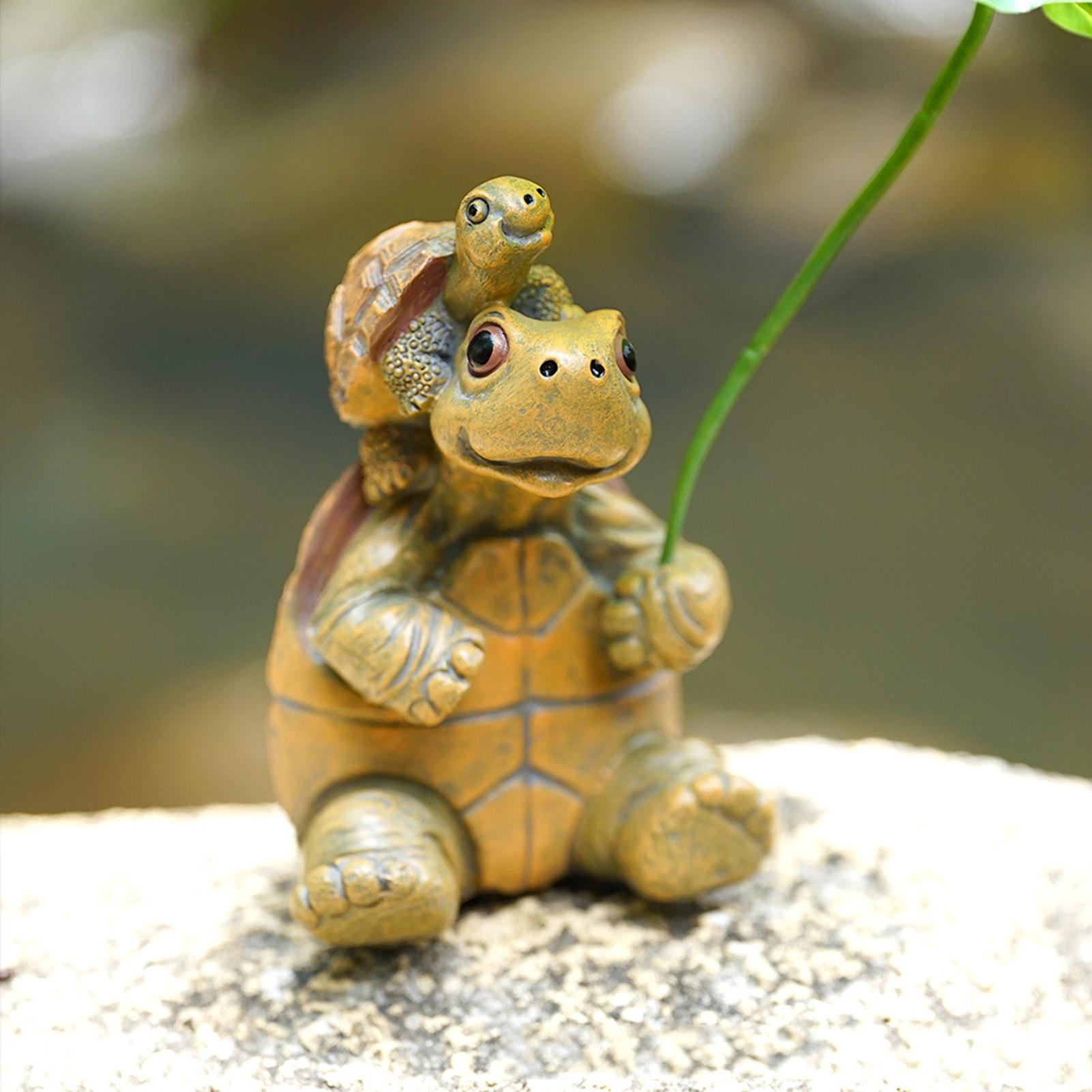 カメの置物水槽装飾海亀像樹脂製水槽動物カメプランターテラリウ - Plant Aquarium Pot のレビューと価格